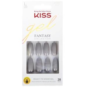 NEW! Kiss Gel Fantasy Nails FC01 (Long Length)